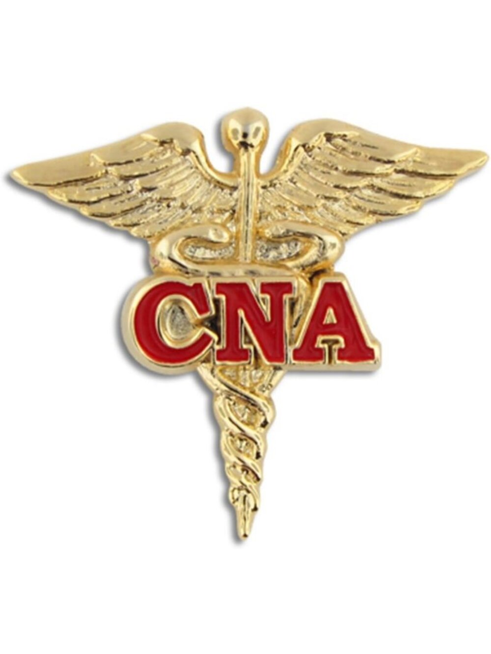 Caduceus Nursing Enamel Lapel Pin - Medical Badge Accessory for Nurses